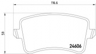 Комплект тормозных колодок HELLA 8DB 355 013-651