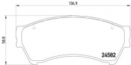 Комплект тормозных колодок HELLA 8DB 355 013-701