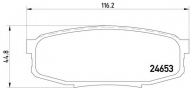 Комплект тормозных колодок HELLA 8DB 355 013-771
