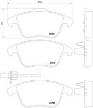 Комплект тормозных колодок HELLA 8DB 355 013-861