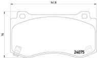 Комплект тормозных колодок HELLA 8DB 355 014-201