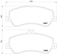 Комплект тормозных колодок HELLA 8DB 355 014-221