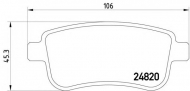 Комплект тормозных колодок HELLA 8DB 355 014-581