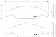 Комплект тормозных колодок HELLA 8DB 355 014-611
