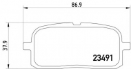 Комплект тормозных колодок HELLA 8DB 355 014-781