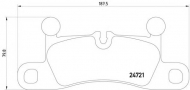 Комплект тормозных колодок HELLA 8DB 355 015-101