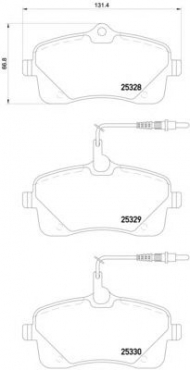 Комплект тормозных колодок HELLA 8DB 355 016-261