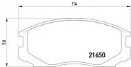 Комплект тормозных колодок HELLA 8DB 355 016-311