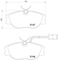 Комплект тормозных колодок HELLA 8DB 355 017-781