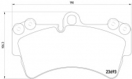 Комплект тормозных колодок HELLA 8DB 355 018-691