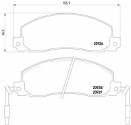 Комплект тормозных колодок HELLA 8DB 355 018-981