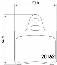Комплект тормозных колодок HELLA 8DB 355 019-011