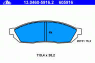 Комплект тормозных колодок ATE 13.0460-5916.2