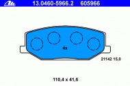 Комплект тормозных колодок ATE 13.0460-5966.2