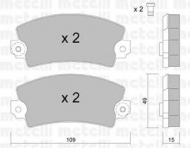 Комплект тормозных колодок METELLI 22-0005-0