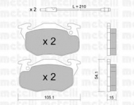 Комплект тормозных колодок METELLI 22-0037-3