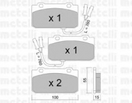 Комплект тормозных колодок METELLI 22-0040-1