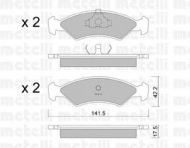 Комплект тормозных колодок METELLI 22-0043-0