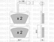 Комплект тормозных колодок METELLI 22-0052-1