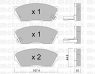 Комплект тормозных колодок METELLI 22-0054-2