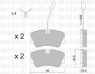 Комплект тормозных колодок METELLI 22-0065-1
