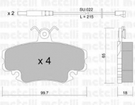 Комплект тормозных колодок METELLI 22-0120-0K