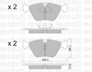 Комплект тормозных колодок METELLI 22-0122-1