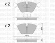 Комплект тормозных колодок METELLI 22-0122-2