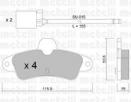 Комплект тормозных колодок METELLI 22-0143-0K
