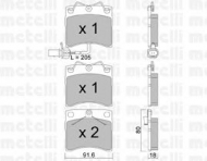 Комплект тормозных колодок METELLI 22-0163-2