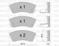 Комплект тормозных колодок METELLI 22-0168-0