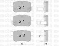 Комплект тормозных колодок METELLI 22-0173-0