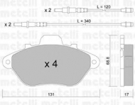 Комплект тормозных колодок METELLI 22-0185-0
