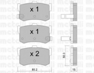 Комплект тормозных колодок METELLI 22-0187-0