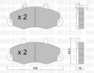 Комплект тормозных колодок METELLI 22-0194-1