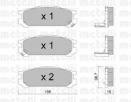 Комплект тормозных колодок METELLI 22-0204-0
