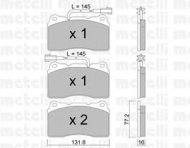 Комплект тормозных колодок METELLI 22-0288-0