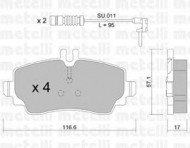 Комплект тормозных колодок METELLI 22-0310-0K