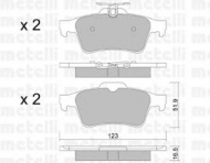 Комплект тормозных колодок METELLI 22-0337-1