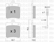 Комплект тормозных колодок METELLI 22-0344-0K