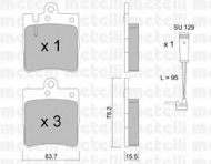 Комплект тормозных колодок METELLI 22-0344-1K