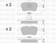 Комплект тормозных колодок METELLI 22-0348-0