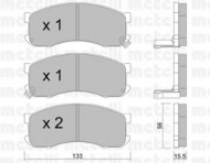 Комплект тормозных колодок METELLI 22-0394-0