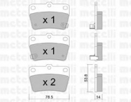 Комплект тормозных колодок METELLI 22-0431-0