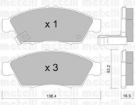 Комплект тормозных колодок METELLI 22-0437-0