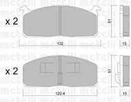 Комплект тормозных колодок METELLI 22-0457-0