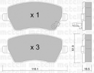 Комплект тормозных колодок METELLI 22-0485-1