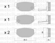 Комплект тормозных колодок METELLI 22-0499-0