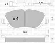 Комплект тормозных колодок METELLI 22-0529-0