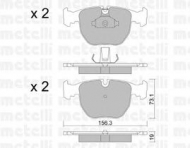 Комплект тормозных колодок METELLI 22-0559-0